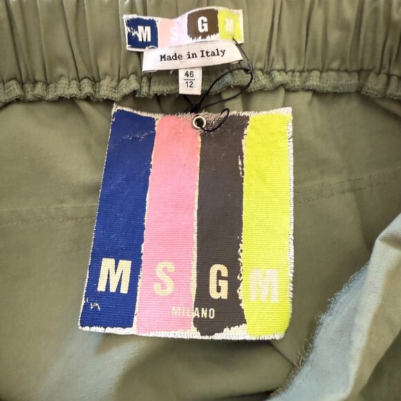 MSGM COTTON BALLOON MIDI SKIRT SIZE 46 IT, L US NEW - Picture 9 of 9